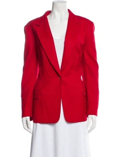 Pre-owned Pendleton Virgin Wool Blazer In Red