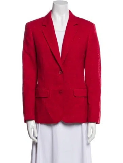 Pre-owned Pendleton Virgin Wool Blazer In Red
