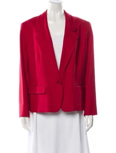 Pre-owned Pendleton Virgin Wool Blazer In Red