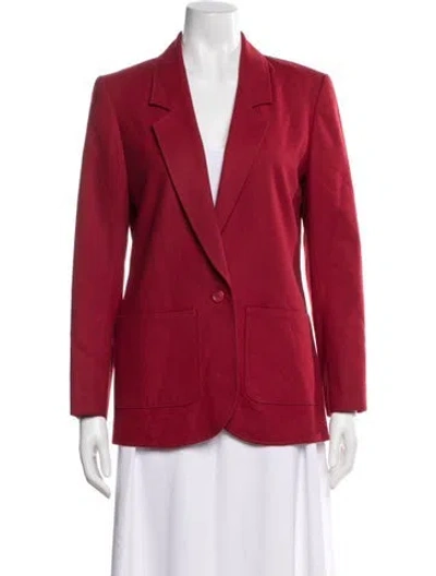 Pre-owned Pendleton Virgin Wool Blazer In Red