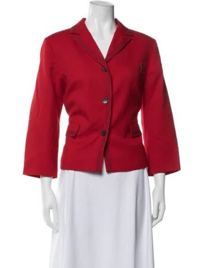 Pre-owned Pendleton Virgin Wool Blazer In Red