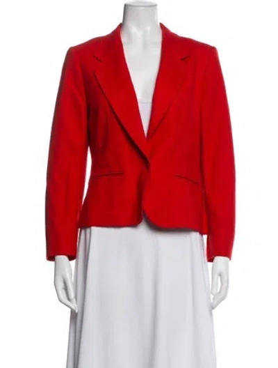 Pre-owned Pendleton Virgin Wool Blazer In Red