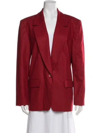 Pre-owned Pendleton Virgin Wool Blazer In Red