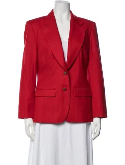 Pre-owned Pendleton Virgin Wool Blazer In Red