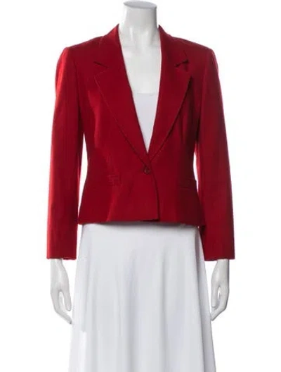 Pre-owned Pendleton Virgin Wool Blazer In Red