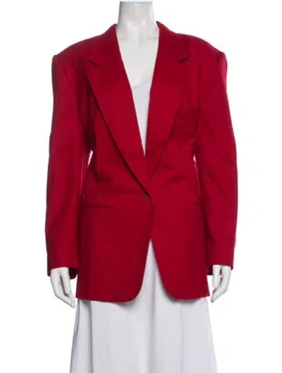 Pre-owned Pendleton Virgin Wool Blazer In Red