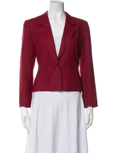 Pre-owned Pendleton Virgin Wool Blazer In Red