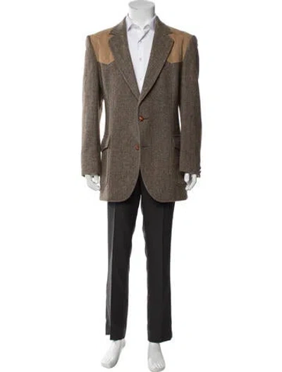 Pre-owned Pendleton Virgin Wool Coat In Brown