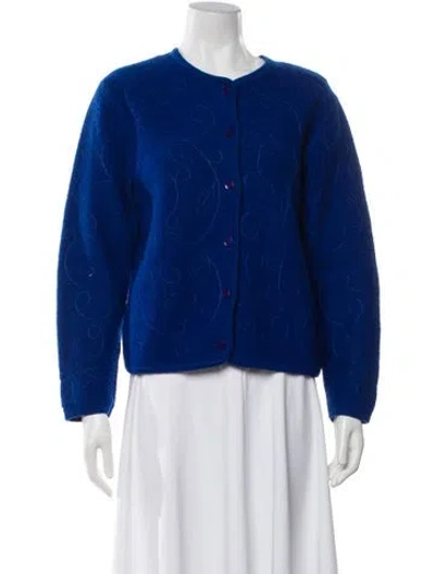 Pre-owned Pendleton Virgin Wool Crew Neck Sweater In Blue