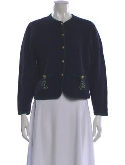 Pre-owned Pendleton Virgin Wool Crew Neck Sweater In Blue