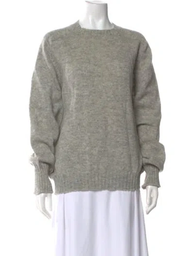 Pre-owned Pendleton Virgin Wool Crew Neck Sweater In Gray