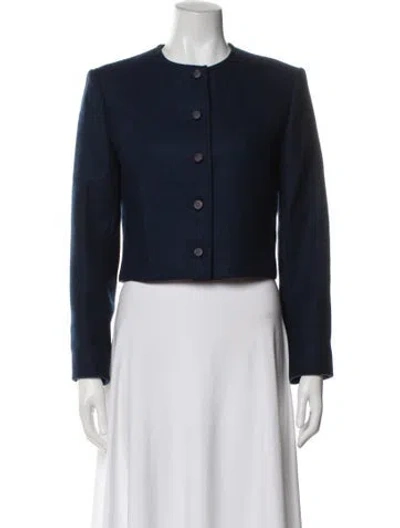 Pre-owned Pendleton Virgin Wool Evening Jacket In Blue