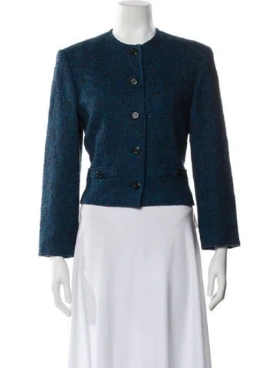 Pre-owned Pendleton Virgin Wool Evening Jacket In Blue