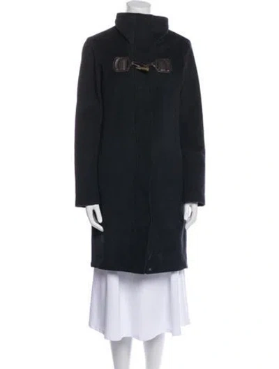 Pre-owned Pendleton Virgin Wool Fur Coat In Gray