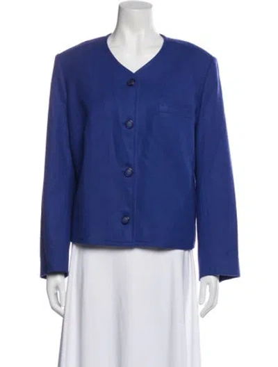Pre-owned Pendleton Virgin Wool Jacket In Blue