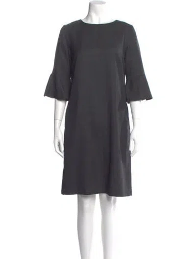 Pre-owned Pendleton Virgin Wool Knee-length Dress In Gray