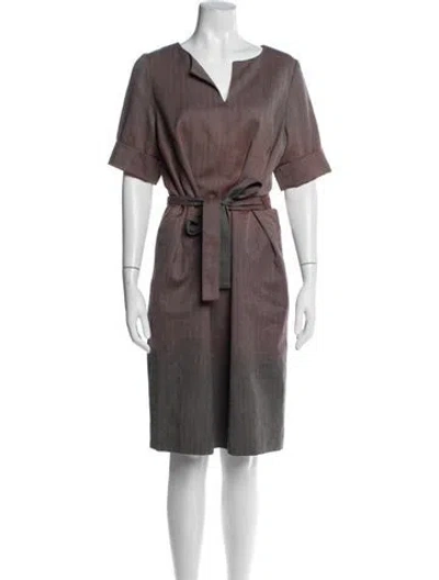 Pre-owned Pendleton Virgin Wool Knee-length Dress In Red