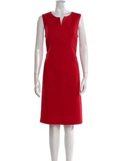 Pre-owned Pendleton Virgin Wool Knee-length Dress In Red