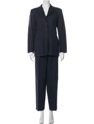 Pre-owned Pendleton Virgin Wool Pantsuit In Blue