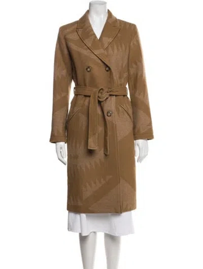 Pre-owned Pendleton Virgin Wool Patterned Coat W/ Tags In Brown