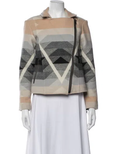 Pre-owned Pendleton Virgin Wool Patterned Jacket In Neutrals
