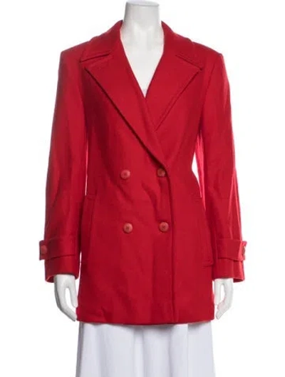 Pre-owned Pendleton Virgin Wool Peacoat In Red
