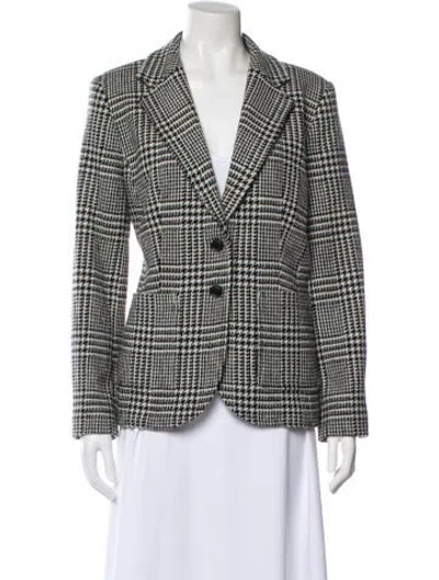 Pre-owned Pendleton Virgin Wool Plaid Print Blazer In Multi