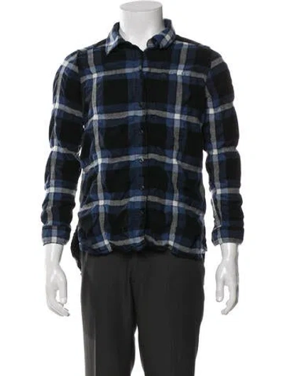 Pre-owned Pendleton Virgin Wool Plaid Print Jacket In Blue