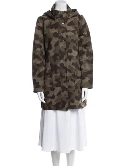 Pre-owned Pendleton Virgin Wool Printed Coat In Multi