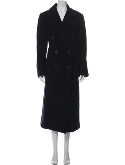 Pre-owned Pendleton Virgin Wool Trench Coat In Black