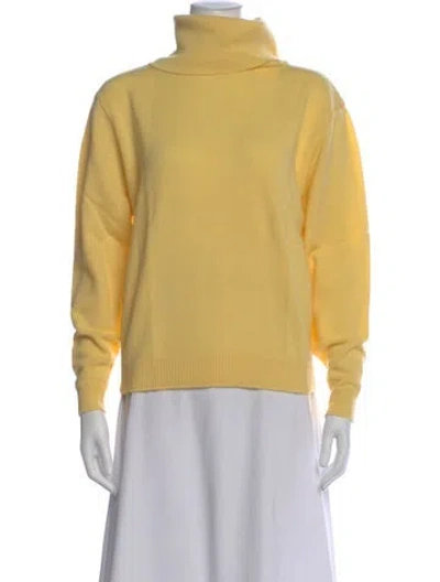 Pre-owned Pendleton Virgin Wool Turtleneck Sweater In Yellow