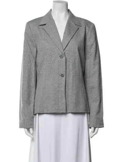 Pre-owned Pendleton Virgin Wool Tweed Pattern Blazer In Gray