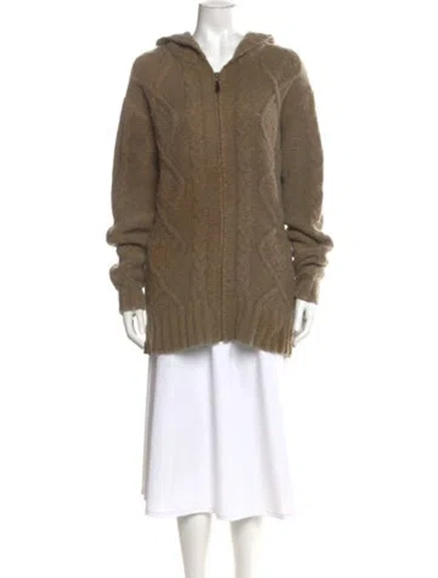 Pre-owned Pendleton V-neck Sweater In Brown