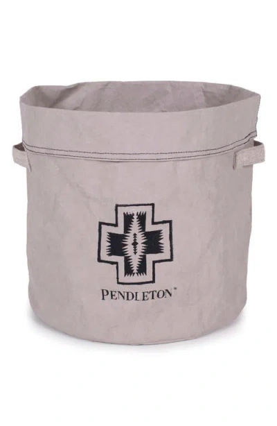 Pendleton Washable Paper Pet Toy Bucket In Gray