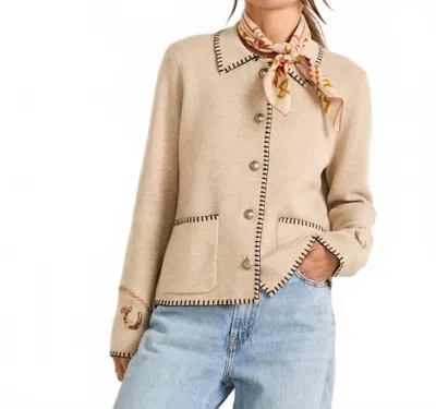 Pendleton Western Souvenir Cardigan In Beige