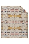 Pendleton White Sands Jacquard Robe Blanket In Brown
