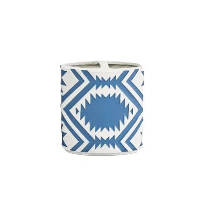 Pendleton White Sands Toothbrush Holder Blue 4.4x2.4"