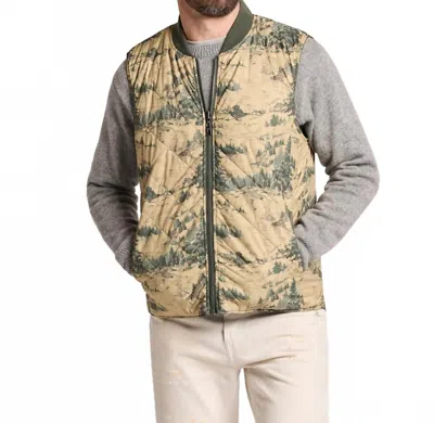 Pendleton Wildwood Reversible Vest In Northwest Trees In Multi