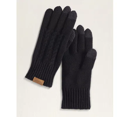 Pendleton Women's Cable Texting Glove In Black