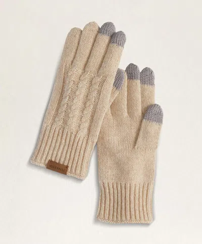 Pendleton Women's Cable Texting Glove In Cream