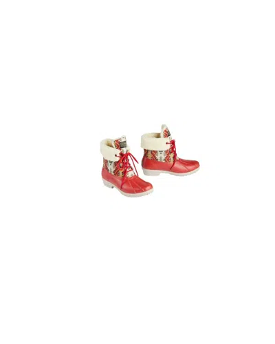 Pendleton Women's Classic Journey West Duck Winter Boots In Ruby In Pink