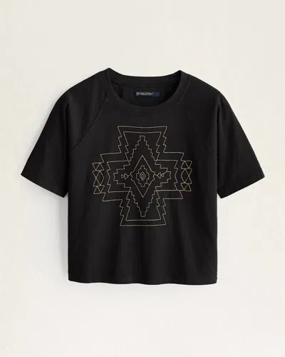 Pendleton Women's Deschutes Harding Embroidered Top In Black