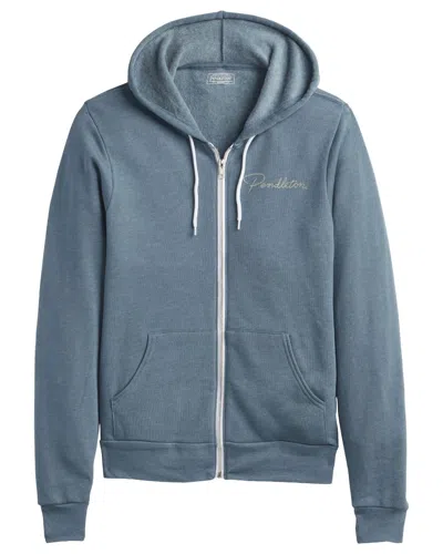 Pendleton Women's Jaycee Hoodie In Heather Slate In Blue