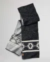 Pendleton Women's Lambswool Scarf In Black/grey