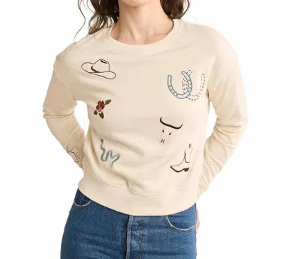 Pendleton Women's The Baker City Pullover Top In Beige In Neutral