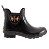 Pendleton Women's Tucson Gloss Rain Boot In Black In Black