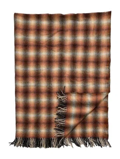 Pre-owned Pendleton Wool Blanket In Brown