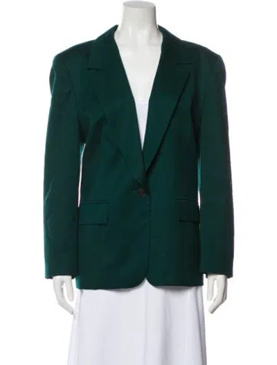 Pre-owned Pendleton Wool Blazer In Green