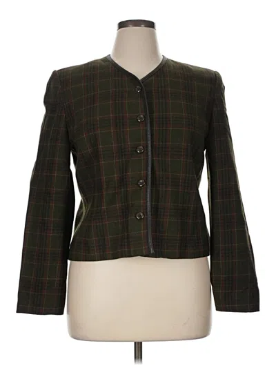 Pre-owned Pendleton Wool Blazer Jacket In Green