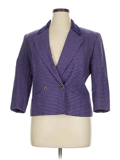 Pre-owned Pendleton Wool Blazer Jacket In Purple